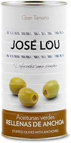 Olivy Manzanilla plněné ančovičkou José Lou 600g
