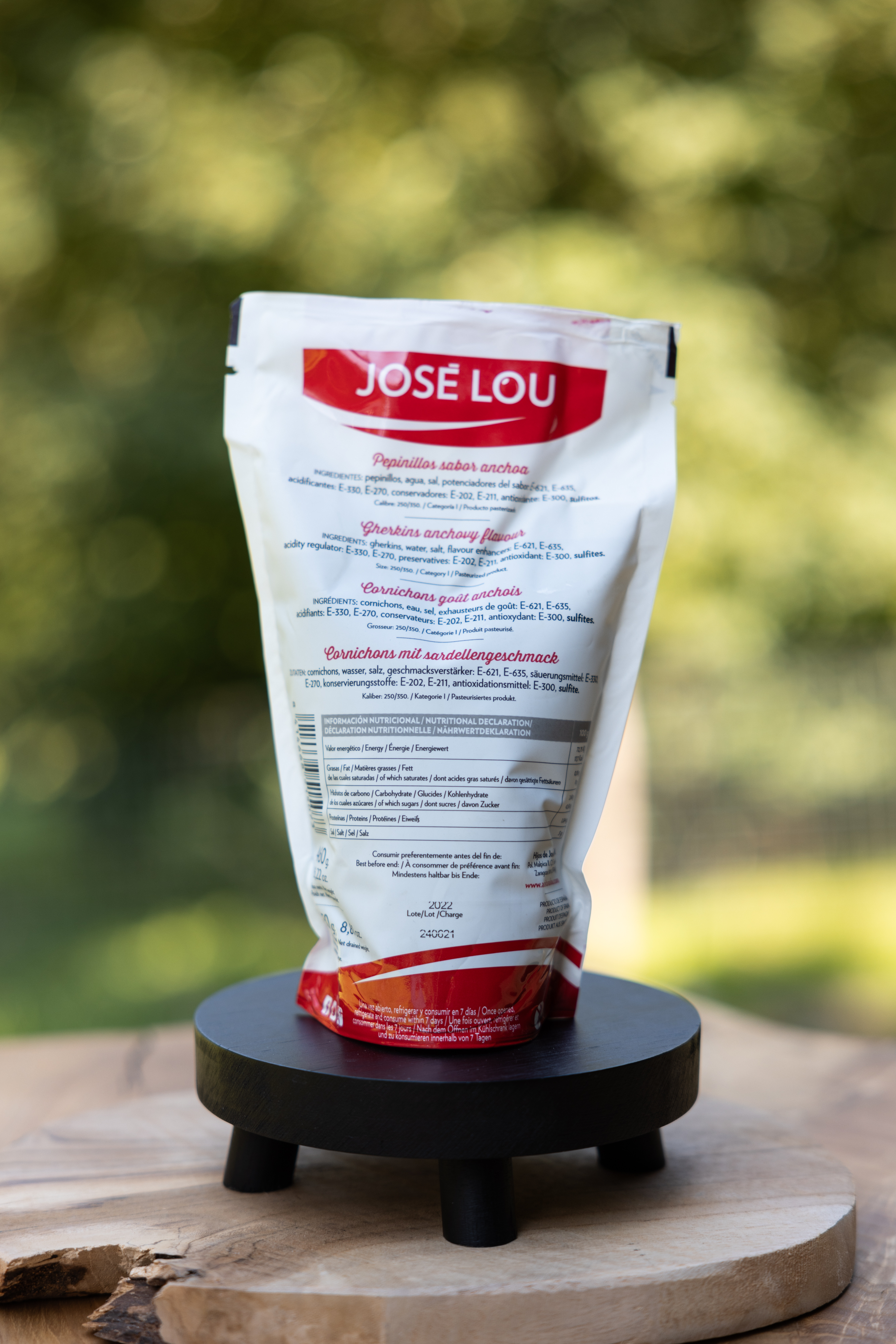 Okurky MINI s příchutí ančovičky 250/300 José Lou 250g