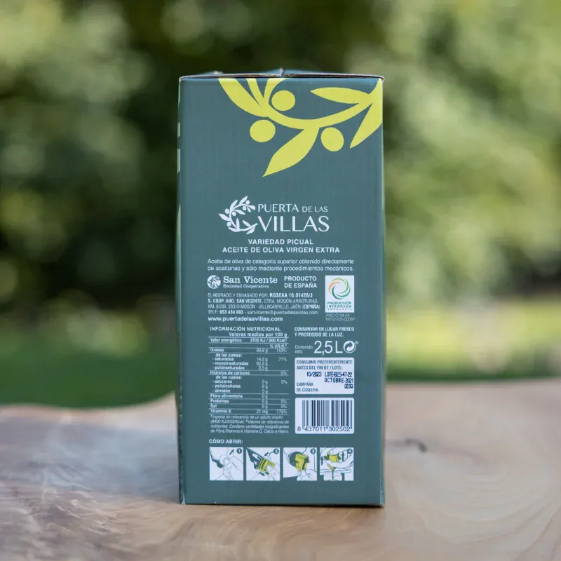 PICUAL Temprano Puerta de las Villas Bag in box 2,5l extra panenský olivový olej