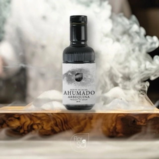 Uzený extra panenský olivový olej Arbequina Flor de Sal 250ml